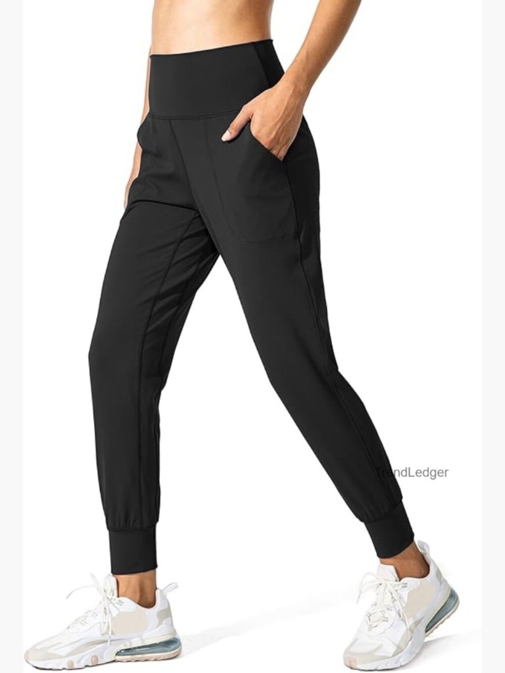 High Waisted Joggers with Pockets, Loose Fit Yoga Pants for Workout & Lounge